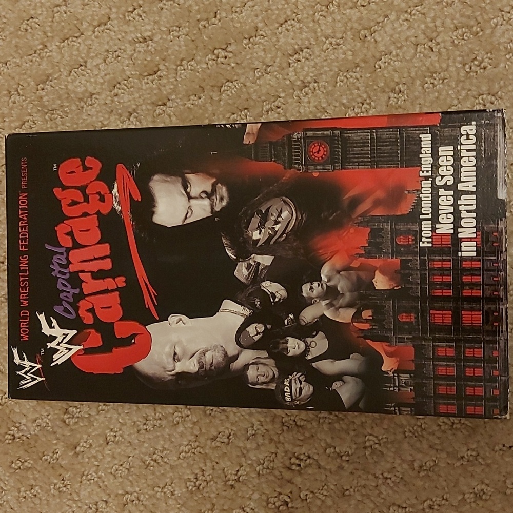 WWF Capital Carnage VHS cassette 1998 London England